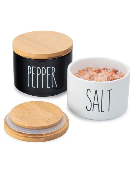 Juego de Tazones de Cerámica para Sal y Pimienta Heartland