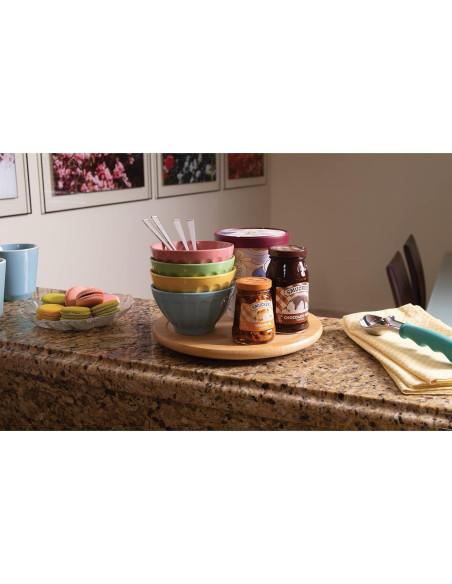 Plato Giratorio de Madera de Bambú Lipper 25,4 cm