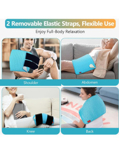 Almohadilla Térmica Eléctrica Comfytemp 30x60 cm con Correas 2