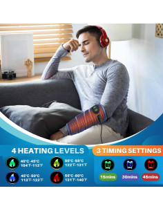 Almohadilla Calentada FlareMore Azul 4 Niveles 198 cm 2