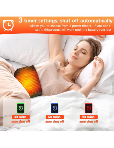 Faja Calentadora Inalámbrica Extra Grande 152 cm Masaje