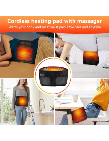 Faja Calentadora Inalámbrica Extra Grande 152 cm Masaje