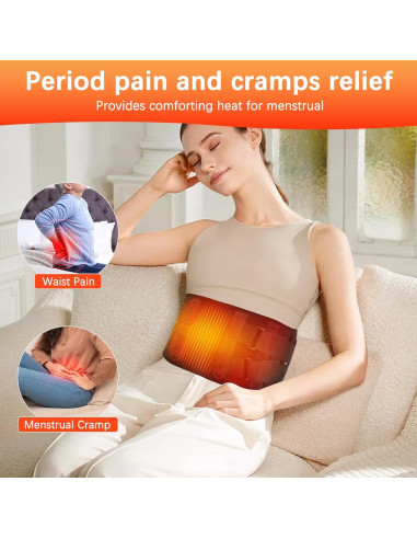 Faja Calentadora Inalámbrica Extra Grande 152 cm Masaje