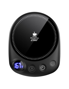 Calentador de Tazas Eléctrico KITCHEKSHOP Negro 50W
