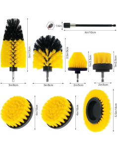 Juego de 8 Accesorios de Cepillo ETOUPA para Taladro 2