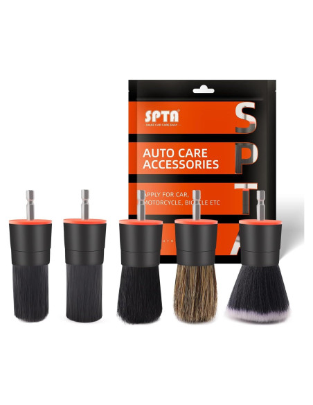 Juego de 5 Cepillos de Detalle SPTA para Automóvil