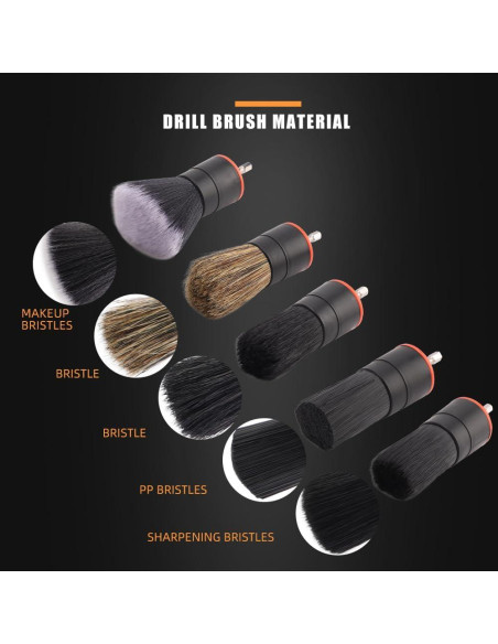 Juego de 5 Cepillos de Detalle SPTA para Automóvil