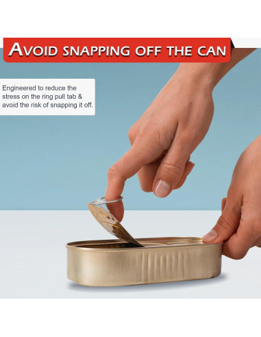 Abre Latas Manual Home-X Rojo para Personas Mayores 32g