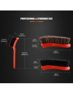 Kit de Cepillos de Detalle SPTA 3 Piezas para Automóviles 2