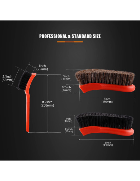 Kit de Cepillos de Detalle SPTA 3 Piezas para Automóviles