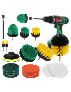 Kit de Cepillos de Limpieza para Taladro MIANYINGR 20 Piezas