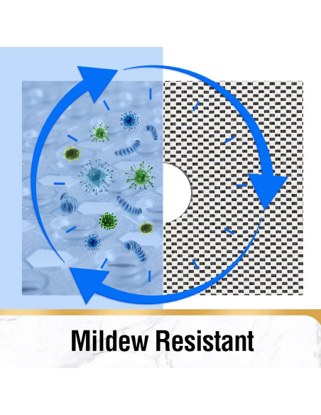 HITSLAM Alfombrilla de Ducha Antideslizante 60,96x60,96cm Gris