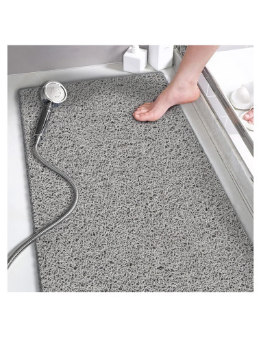Alfombrilla de Ducha Antideslizante Godehone 40x92 cm Gris
