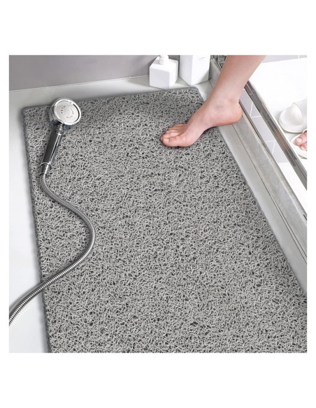 Alfombrilla de Ducha Antideslizante Godehone 40x92 cm Gris