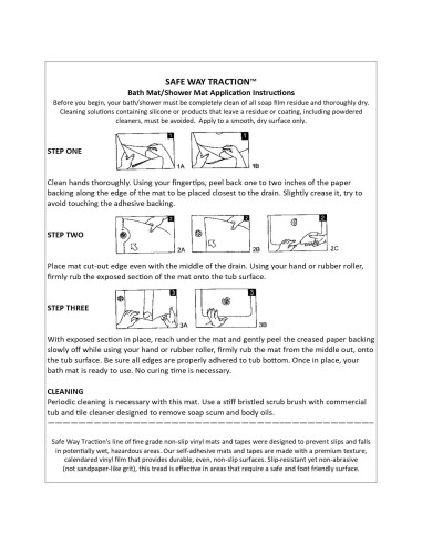 Alfombrilla Antideslizante Vinilo 40x16 cm Safe Way Traction