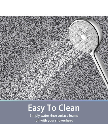 Alfombrilla Antideslizante Mecko 40x60 cm Gris para Ducha