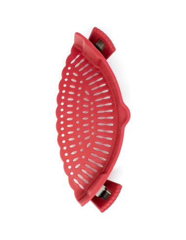 Colador de Silicona Norpro 23.5 cm Rojo Práctico