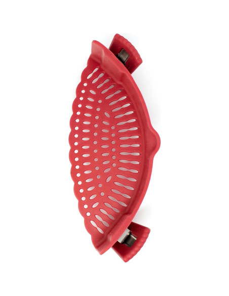 Colador de Silicona Norpro 23.5 cm Rojo Práctico
