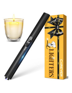 Encendedor Eléctrico Recargable USB CAREVER Negro 18.74cm