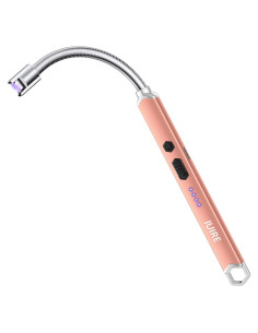 Encendedor Eléctrico IUIRE Oro Rosa Recargable USB 67g