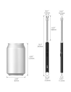 Encendedor Eléctrico IUIRE Oro Rosa Recargable USB 67g 2
