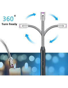 Encendedor Eléctrico Recargable YOZWOO USB con Pantalla LED 2