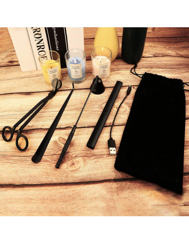 Kit 5 en 1 Accesorios para Velas STATABSTA Acero Inoxidable