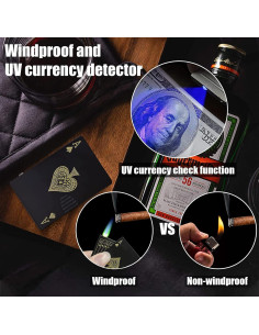 Encendedor Antorcha Klasyt Llama Verde Recargable Butano 2