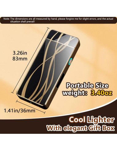 Encendedor Eléctrico RSBYE HT819 Recargable USB Aerodinámico