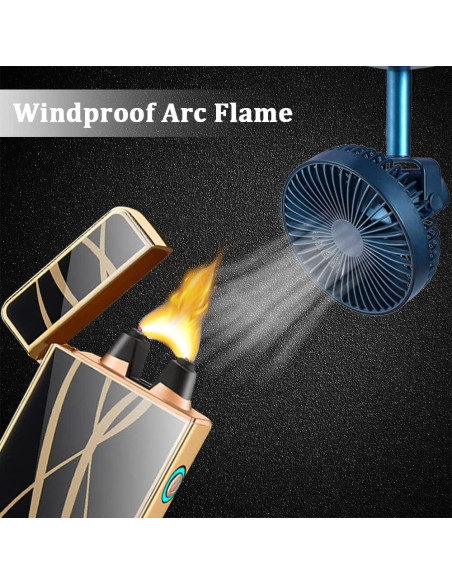 Encendedor Eléctrico RSBYE HT819 Recargable USB Aerodinámico