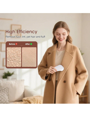 Afeitadora de tela eléctrica recargable 198g para ropa