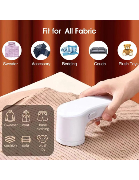 Afeitadora de tela eléctrica recargable 198g para ropa