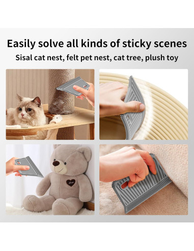 Removedor de Pelo de Mascota FLUOTINE 3 en 1 Reutilizable