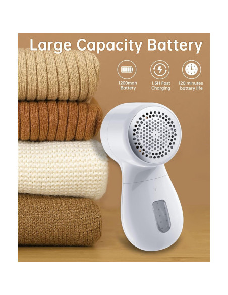 Afeitadora de tela Weftnom recargable 3 velocidades LED