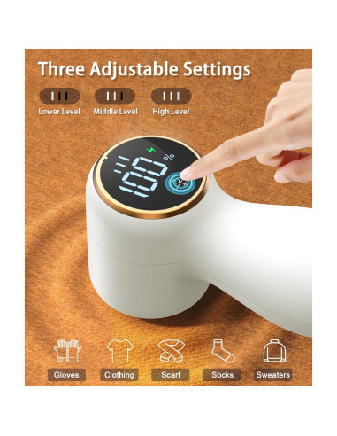 Afeitadora de tela Weftnom recargable 3 velocidades LED