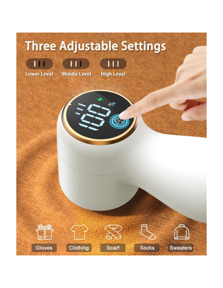 Afeitadora de tela Weftnom recargable 3 velocidades LED