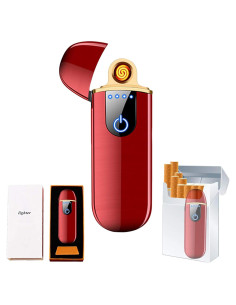 Encendedor Eléctrico ZOIPPDMS Mini Recargable USB Rojo
