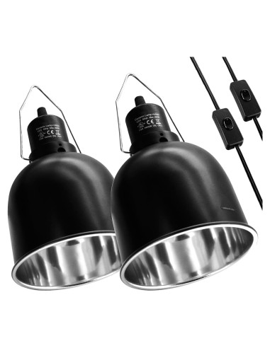 Lámpara de Reptiles MECESOR 5.5" Regulable con Doble Fijación