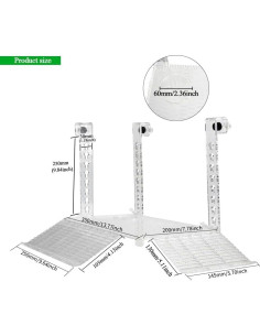 Plataforma de Sol para Tortugas Mairuker 35.56cm Acrílico 2