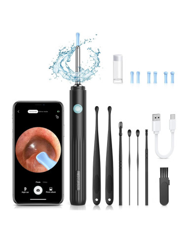 Medcursor Limpiador de Oídos con Cámara HD 1080P y LED