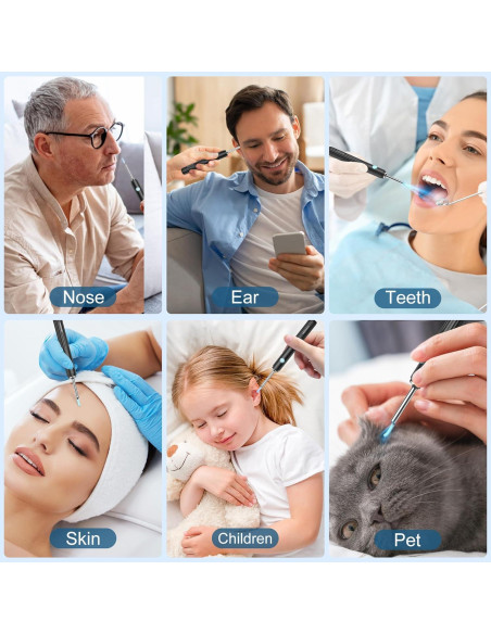 Medcursor Limpiador de Oídos con Cámara HD 1080P y LED