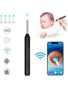 Otoscopio de alta definición OKUBOX con 6 luces LED 2