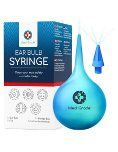 Jeringa de Bulbo para Oídos Medi Grade - 75 ml con Punta Cuádruple