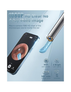 Kit de limpieza de cerumen Loyker con cámara 1080P 2
