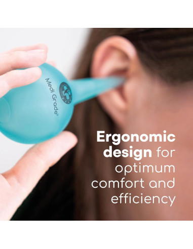 Jeringa de Bulbo para Oídos Medi Grade - 75 ml con Punta Cuádruple