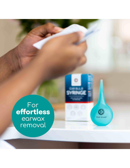 Jeringa de Bulbo para Oídos Medi Grade - 75 ml con Punta Cuádruple