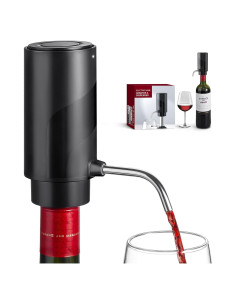 Dispensador de Vino Eléctrico Kordory con Aerador y Carga USB