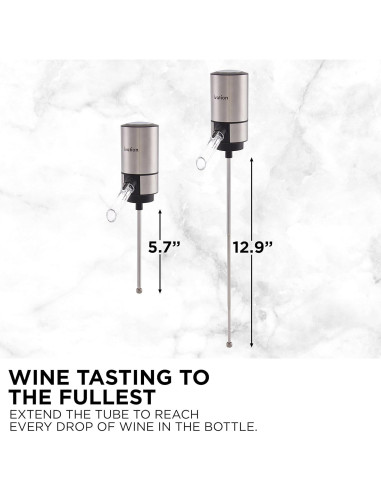 Aerador y Dispensador de Vino Ivation Acero Inoxidable