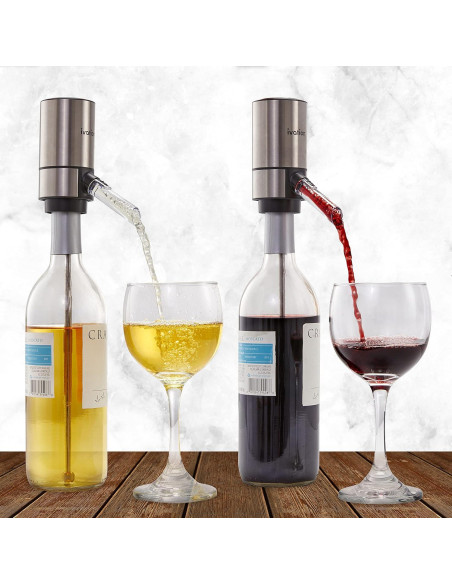 Aerador y Dispensador de Vino Ivation Acero Inoxidable Aerador y Dispensador de Vino Ivation Acero Inoxidable