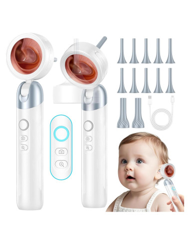 Otoscopio Inalámbrico HD 1080P con Pantalla IPS 1.38"